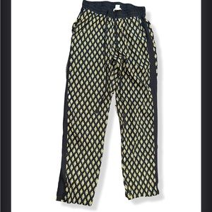 Satin Pants Silky Feel Size Small Expensive Taste Black Yellow Elastic Waist